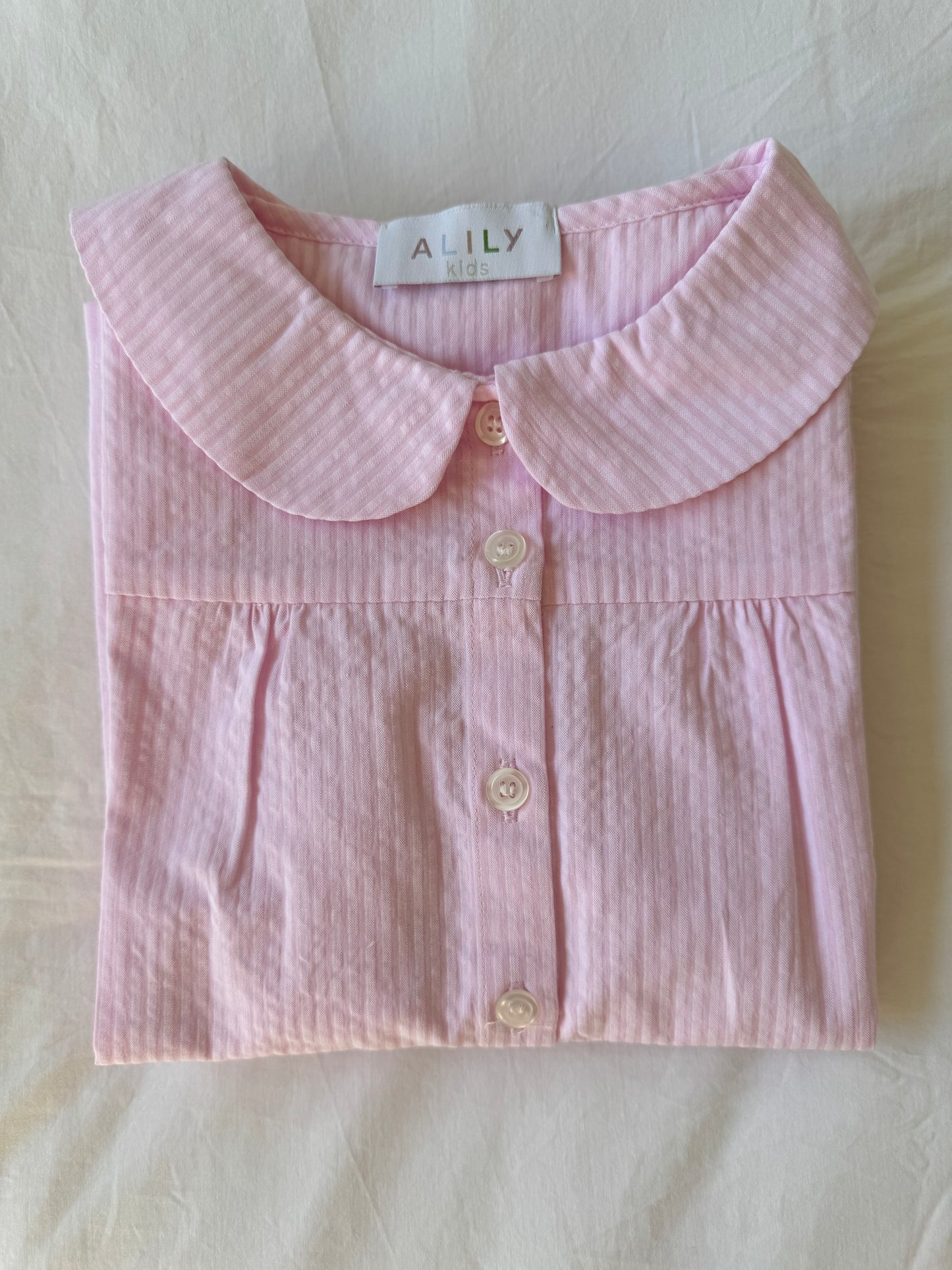 Anna - Pink Seersucker